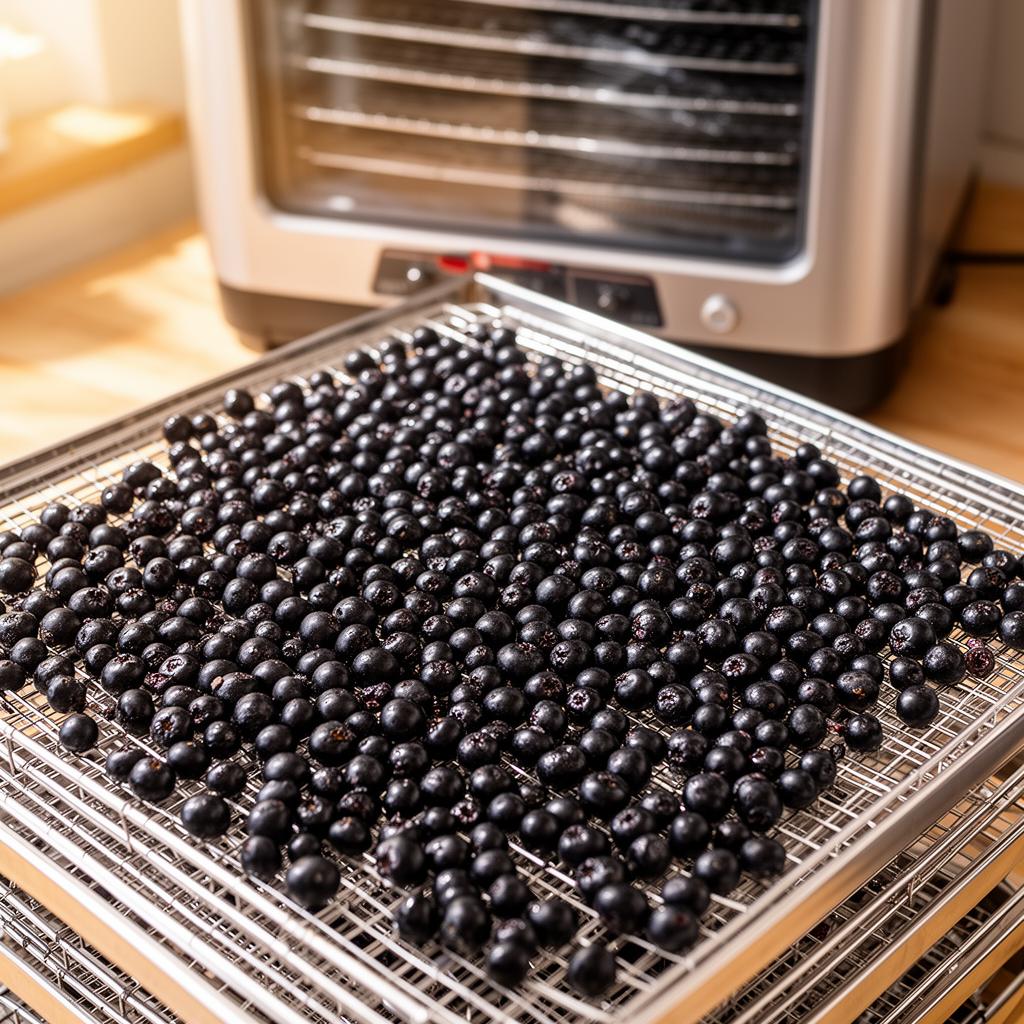 Aroniabeeren trocknen – Vorrat aus dem Dörrgerät – Aroniabeeren-Rezept